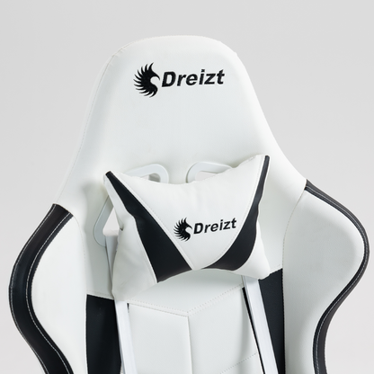 Silla Gamer Dreizt Apolo Series Blanco Pro 180° Alta Calidad Posapies