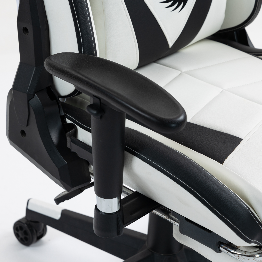 Silla Gamer Dreizt Apolo Series Blanco Pro 180° Alta Calidad Posapies