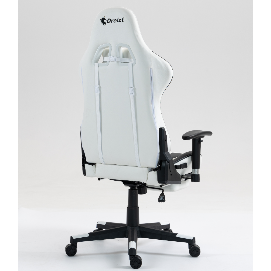 Silla Gamer Dreizt Apolo Series Blanco Pro 180° Alta Calidad Posapies