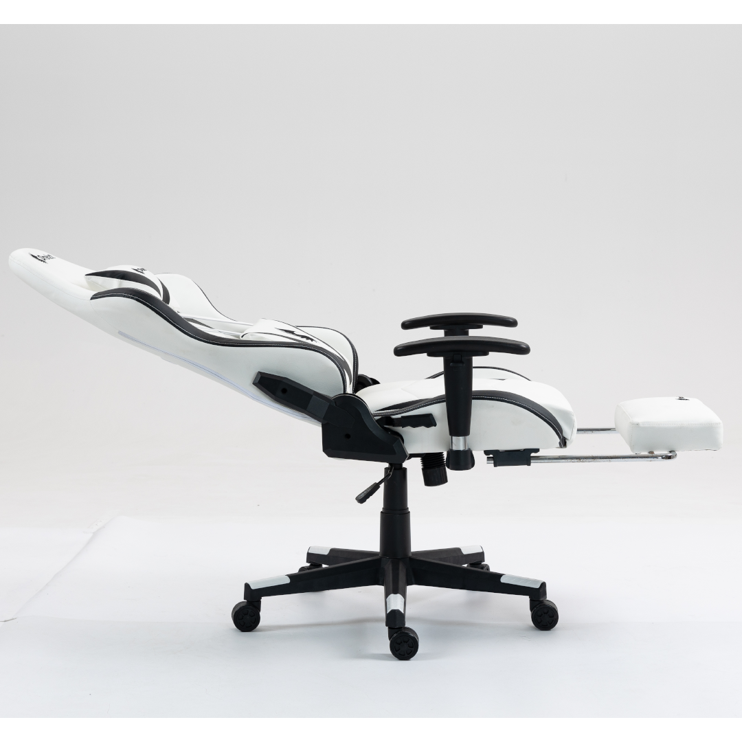 Silla Gamer Dreizt Apolo Series Blanco Pro 180° Alta Calidad Posapies