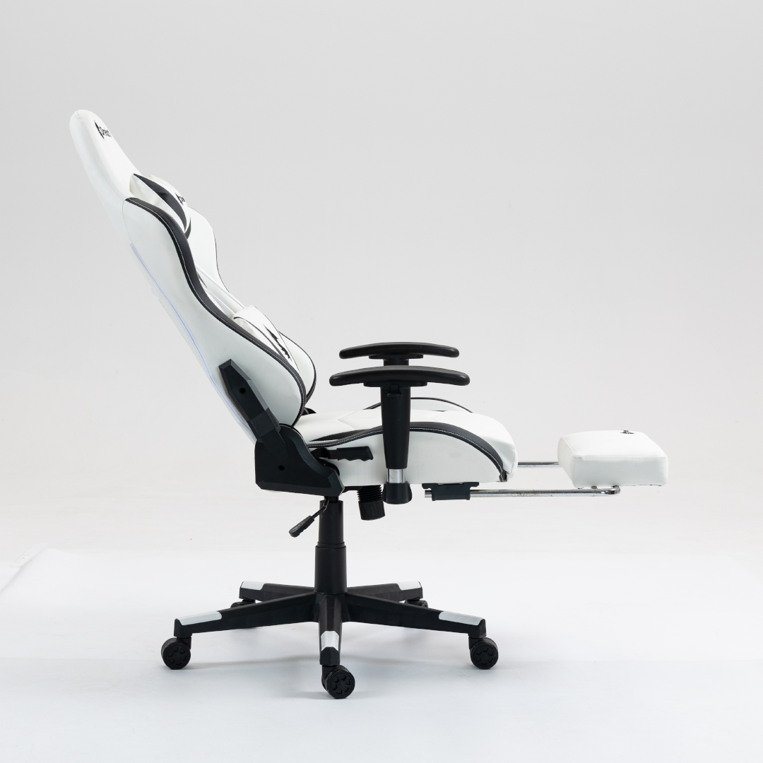 Silla Gamer Dreizt Apolo Series Blanco Pro 180° Alta Calidad Posapies