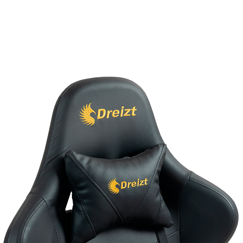 Silla Gamer Dreizt Apolo Series Oro Pro 180° Alta Calidad Posapies