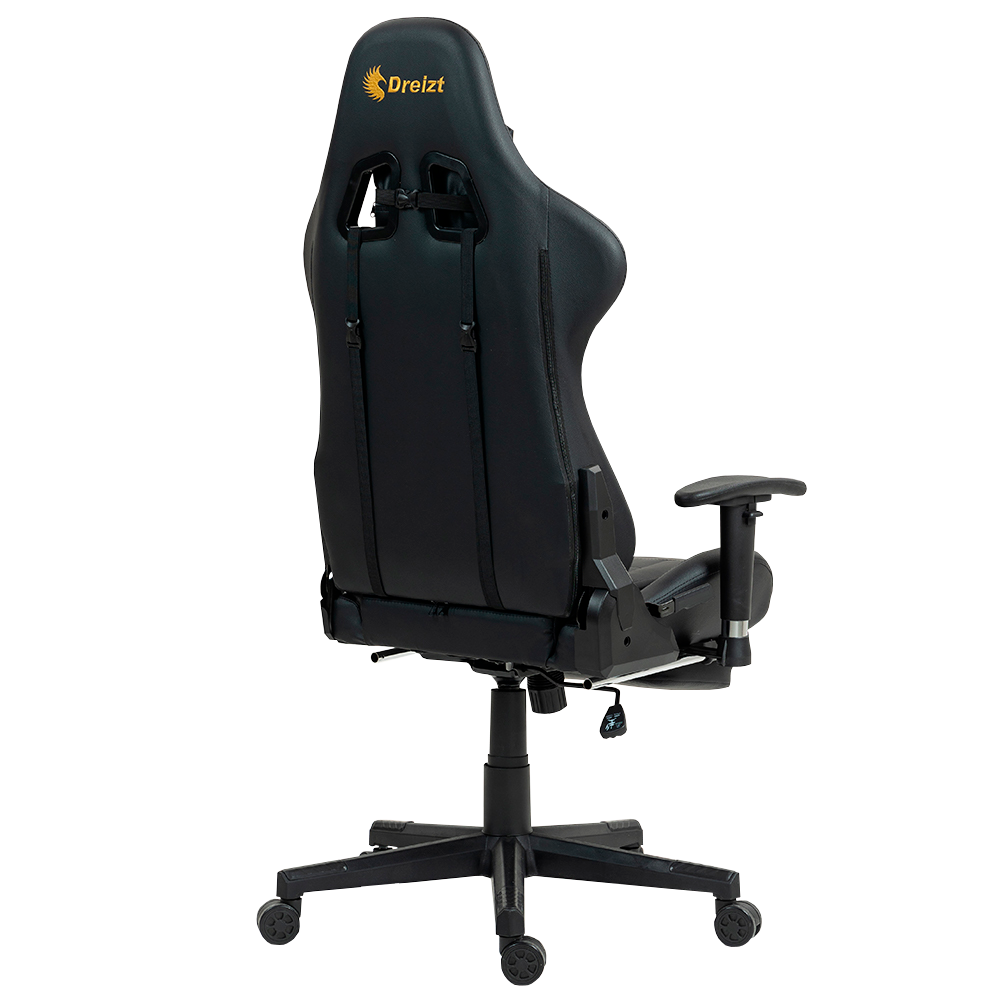 Silla Gamer Dreizt Apolo Series Oro Pro 180° Alta Calidad Posapies