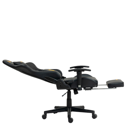Silla Gamer Dreizt Apolo Series Oro Pro 180° Alta Calidad Posapies