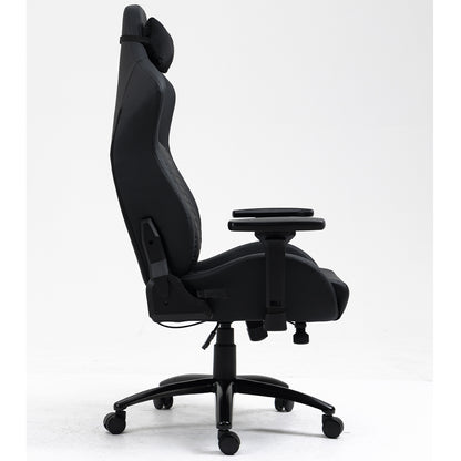 Silla Gamer Dreizt Titan Series Negro Premium Almohadilla Inteligente Reclinable Gas Lift Clase 4