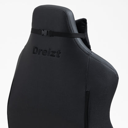 Silla Gamer Dreizt Titan Series Negro Premium Almohadilla Inteligente Reclinable Gas Lift Clase 4