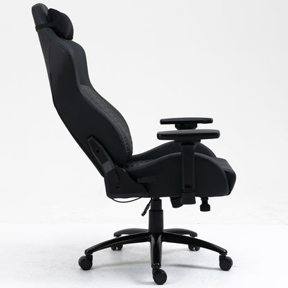 Silla Gamer Dreizt Titan Series Negro Premium Almohadilla Inteligente Reclinable Gas Lift Clase 4
