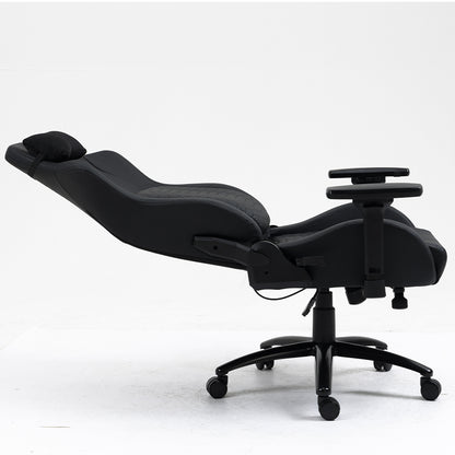 Silla Gamer Dreizt Titan Series Negro Premium Almohadilla Inteligente Reclinable Gas Lift Clase 4
