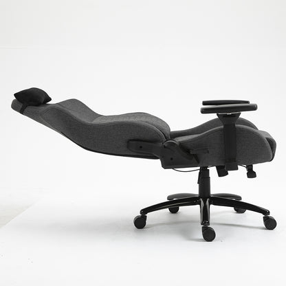 Silla Gamer Dreizt Titan Series Gris Premium Almohadilla Inteligente Reclinable Gas Lift Clase 4