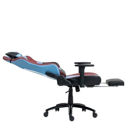 Silla Gamer Dreizt Heroes Series Azul Claro Premium Alta Calidad