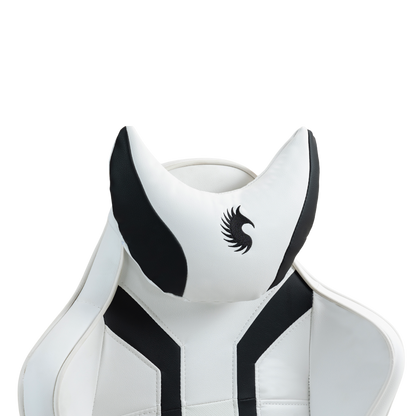 Silla Gamer Dreizt Devil Series Blanco Pro 180° Reclinable Alta Calidad Con Posapies