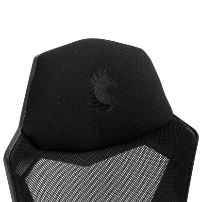 Silla Gamer Ergonómica Dreizt Mesh XL Negro Con Posapies Reclinable