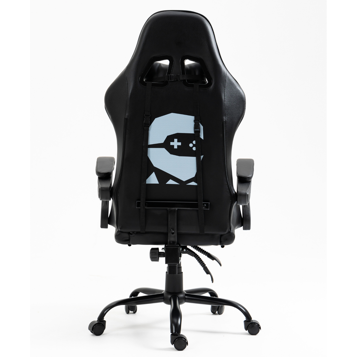 Silla Gamer Con Masajeador Lumbar Playpro X1 Negro Base de Metal