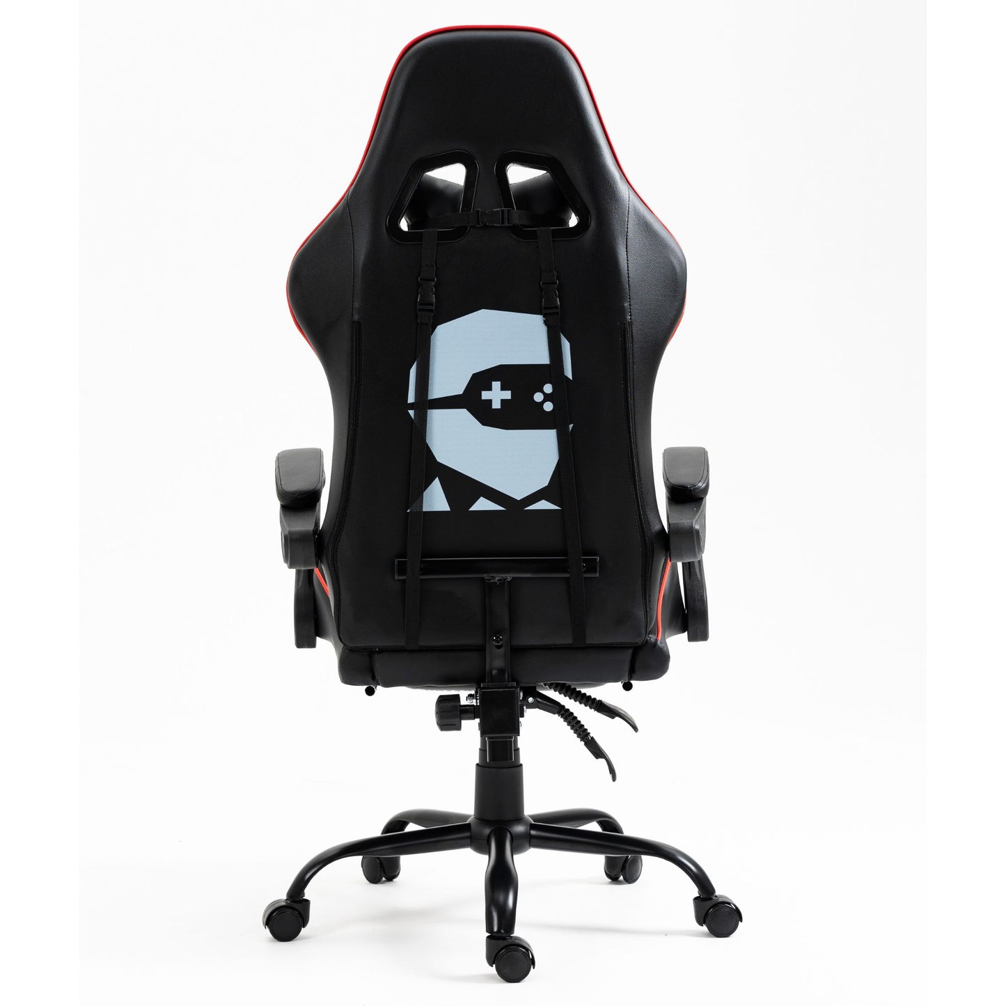 Silla Gamer Con Masajeador Lumbar Playpro X1 Rojo Base de Metal