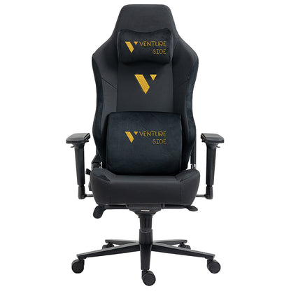 Silla Gamer Venture Side Prime Oro Cuero Almohadilla Inteligente Magnetica Reclinable
