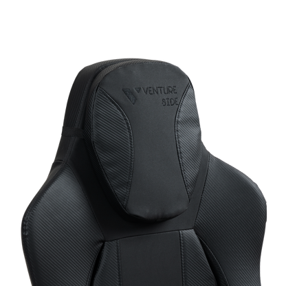 Silla Gamer Venture Side Elite Negro Premium Con Posapies Clase 4