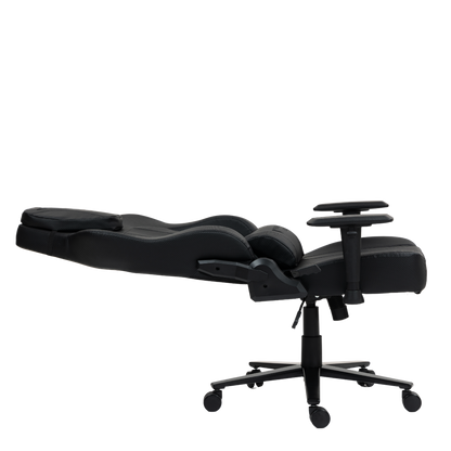 Silla Gamer Venture Side Elite Negro Premium Con Posapies Clase 4