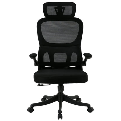 Juego de 4 Sillas Ergonómicas de Oficina Gerencial Komsum Turin Negro
