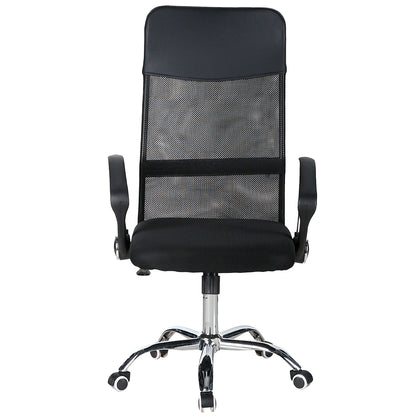 Juego de 4 Sillas de Oficina Ejecutiva Base de Acero Komsum Milan Negro