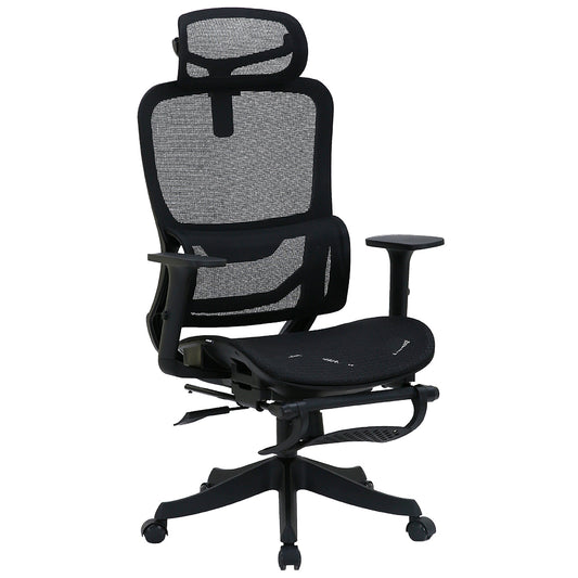 Silla Ergonomica de Oficina Gerencial Komsum Paris Negro