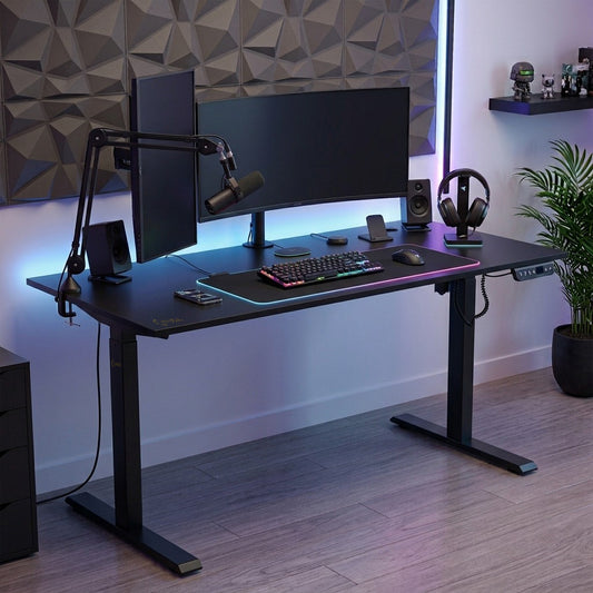 Escritorio Eléctrico Dreizt Altura regulable 120x60 Negro XDesk Smart