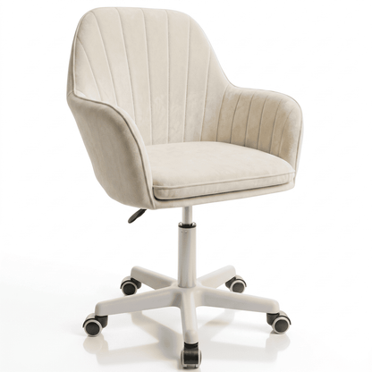 Silla Giratoria de Escritorio Oficina Buckingham Soft Blanca