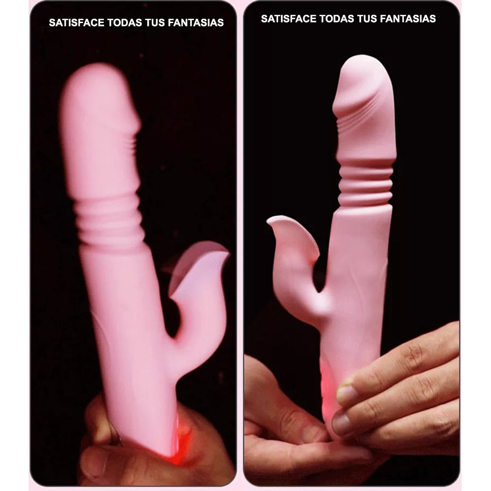 Consolador Vibrador Estimulador de Clítoris Alta Frecuencia Rosado