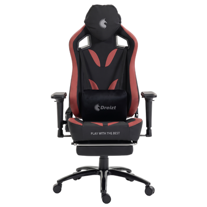 Silla Gamer Dreizt Thunder Series Rojo Premium Con Posapies Clase 4