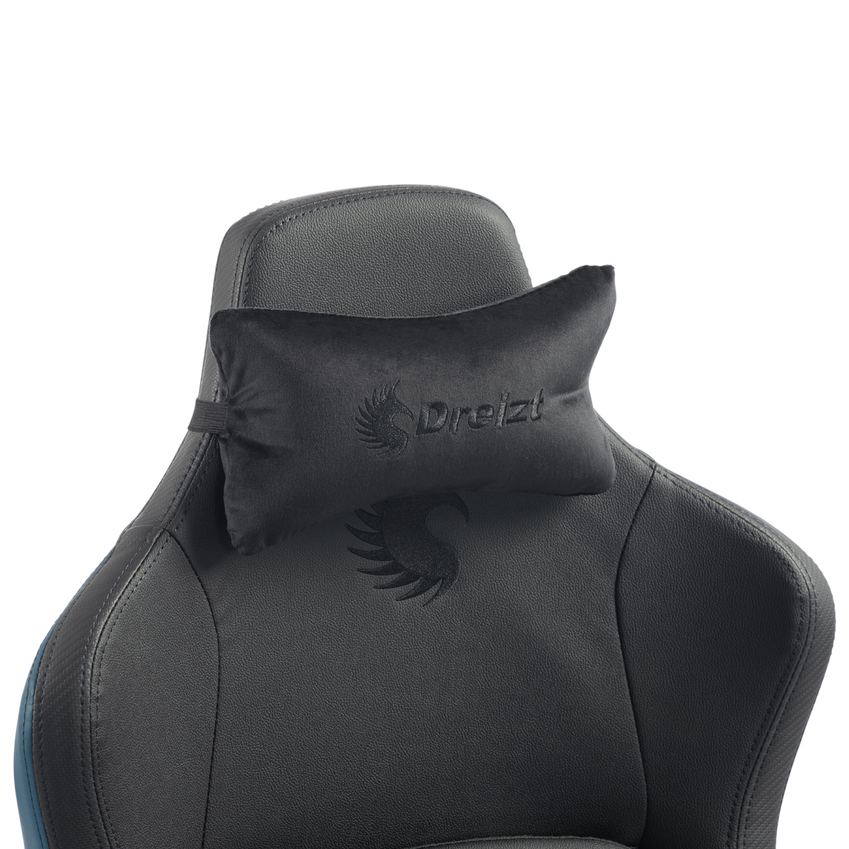 Silla Gamer Dreizt Titan Series Azul Dark Premium Almohadilla Inteligente Reclinable Gas Lift Clase 4