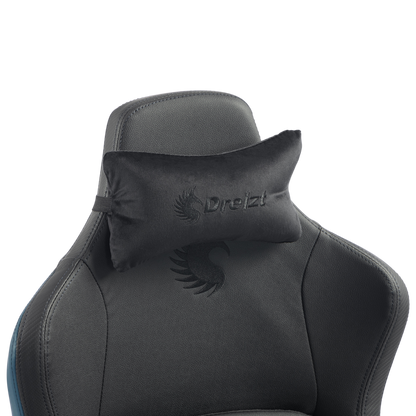 Silla Gamer Dreizt Titan Series Azul Dark Premium Almohadilla Inteligente Reclinable Gas Lift Clase 4