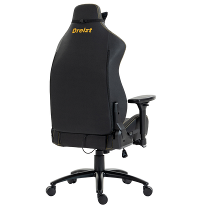 Silla Gamer Dreizt Titan Series Golden Dark Premium Almohadilla Inteligente Reclinable Gas Lift Clase 4