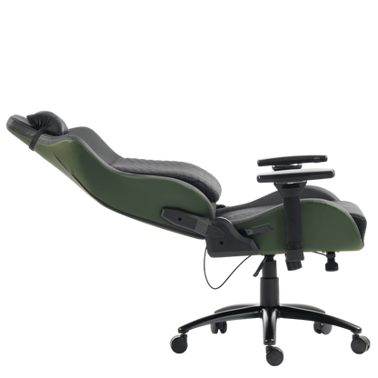 Silla Gamer Dreizt Titan Series Verde Dark Premium Almohadilla Inteligente Reclinable Gas Lift Clase 4