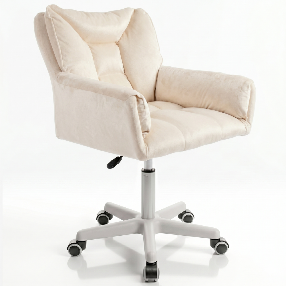 Silla Giratoria de Escritorio Oficina Buckingham Vanity Beige