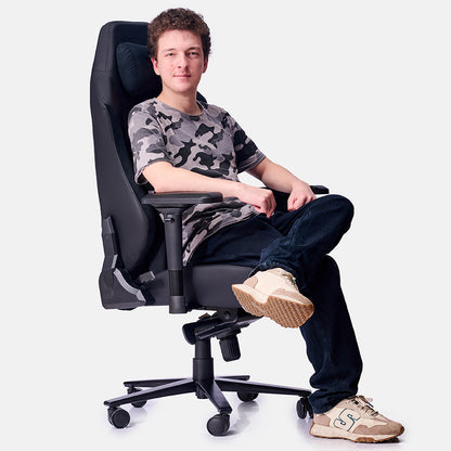 Silla Gamer Venture Side Prime Negro Cuero Almohadilla Inteligente Magnetica Reclinable