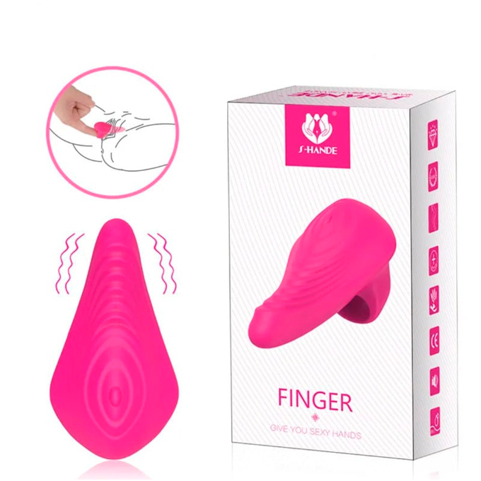 Anillo Vibrador Clitoris para Dedo Dedal Silicona SSP340005