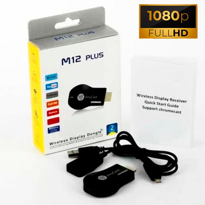 Anycast Proyección M12 Plus Chromecast Android TV Smart 1080P HD