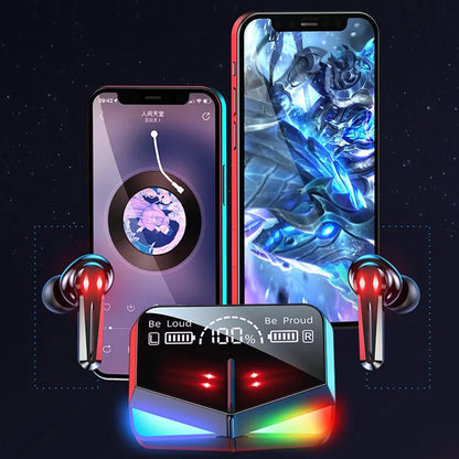 Audífonos Gamer Bluetooth M28 Inalámbrico con Luces Profesionales Power Bank