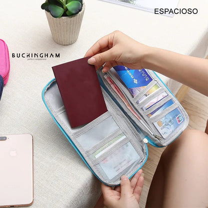 Billetera Tarjetera Pasaporte y Documentos MDA290020 Rosado