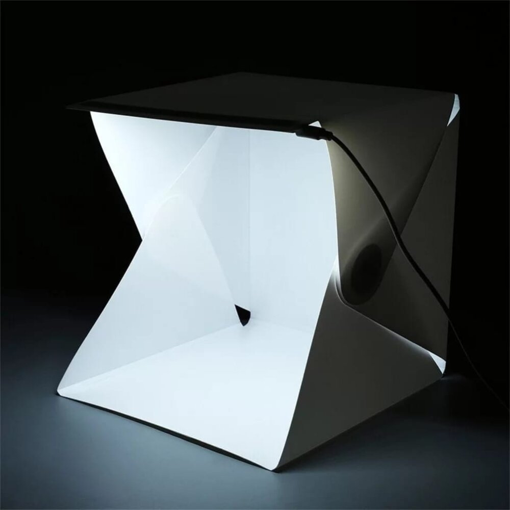 Caja de luz estudio fotografía plegable vidaXL LED blanco 40x34x37 cm -  Accesorios para estudio fotográfico - Los mejores precios