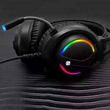 Combo Audífonos Gamer D5000 PRO Luces RGB + Soporte Parante para Audífonos Gamer RGB D6000 PRO