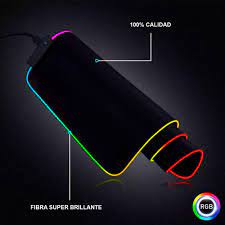 Mousepad Gamer DREIZT RGB Multicolor Diseño DESTELLOS XL 80cm x 30cm