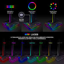 Soporte Parante para Audífonos Gamer RGB D6000 PRO