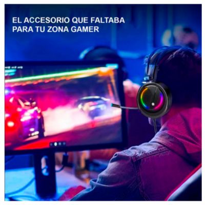Audífonos Gamer D5000 PRO Luces RGB Free Fire Call of Duty PUGB
