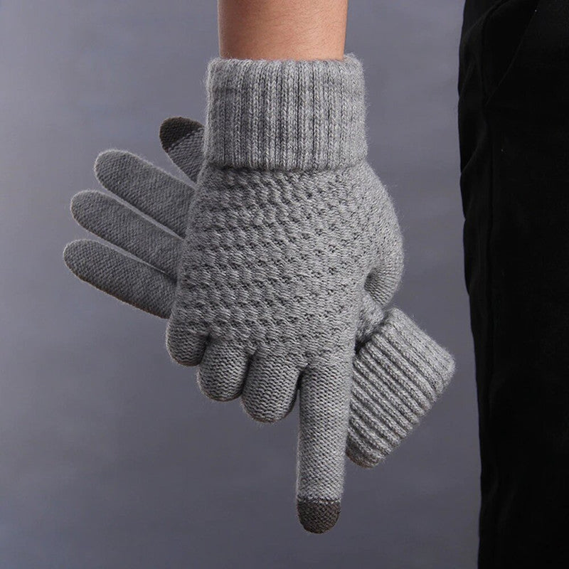 Guantes de Invierno Touch Screen Celular Tablet Gris