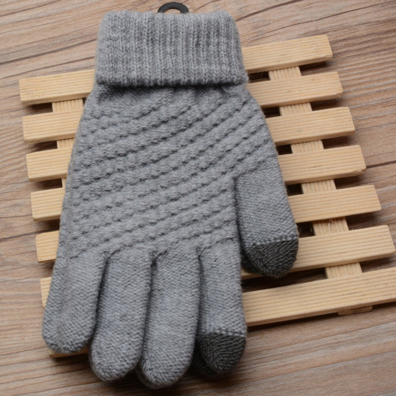 Guantes de Invierno Touch Screen Celular Tablet Gris