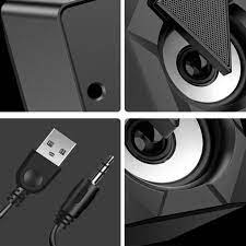 Combo Micrófono D9000 PRO RGB Gamer + Parlantes Gamer D4500 Luces