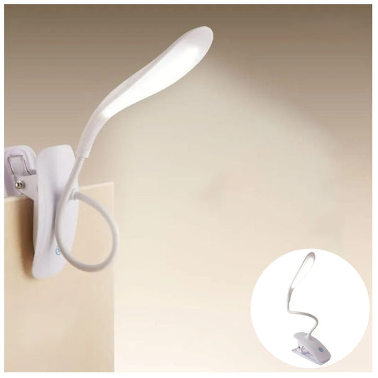 Lámpara de Lectura Dimmer Clip flexible DYH390006 Blanco