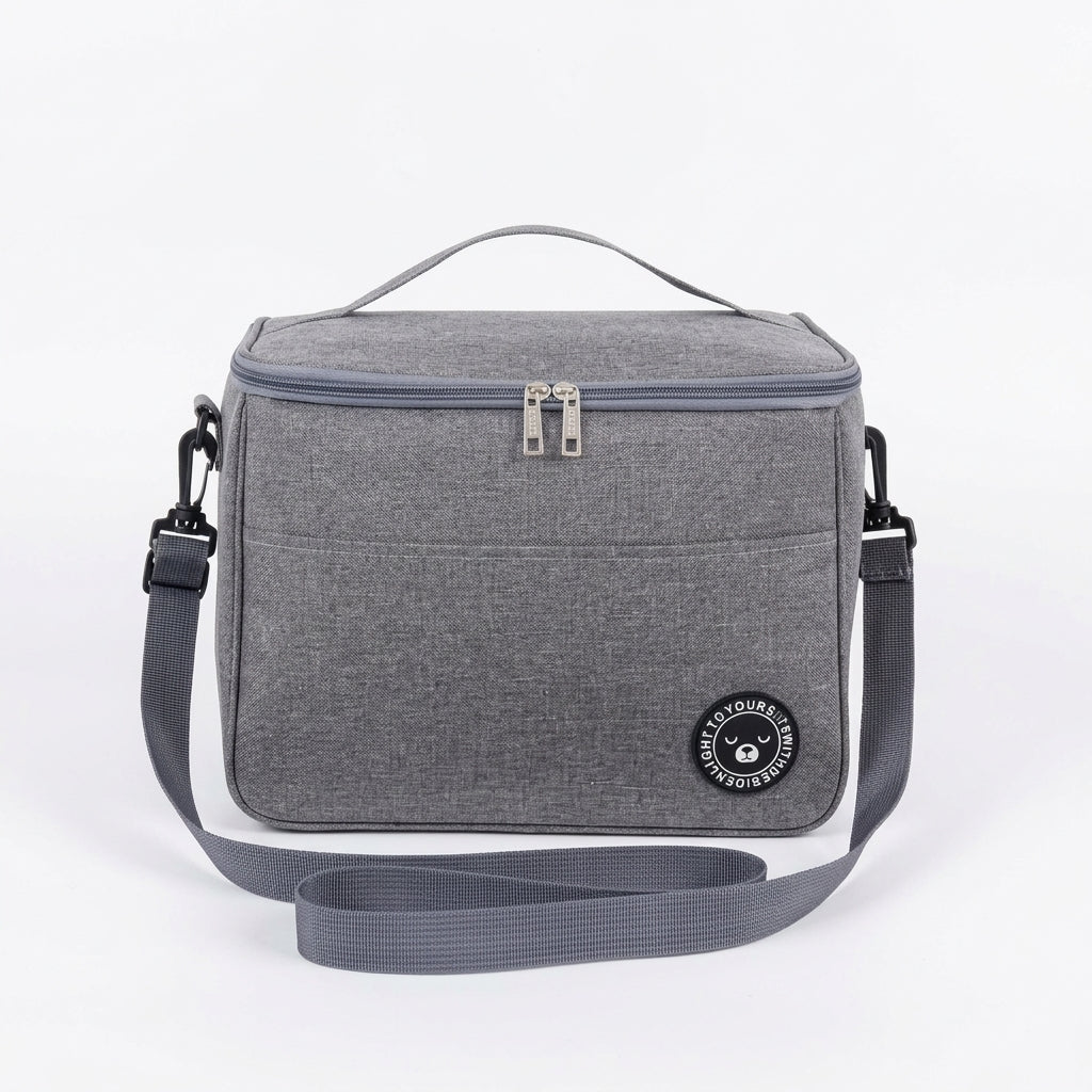 Lonchera Térmica Bolsa Almuerzo Impermeable EasyHome HYC280040 Gris