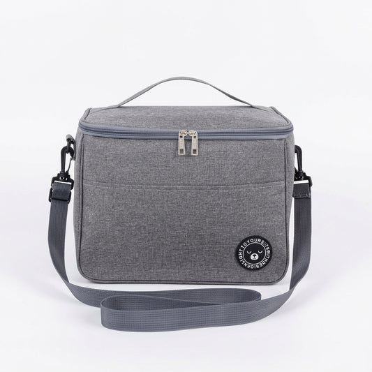Lonchera Térmica Bolsa Almuerzo Impermeable EasyHome HYC280040 Gris