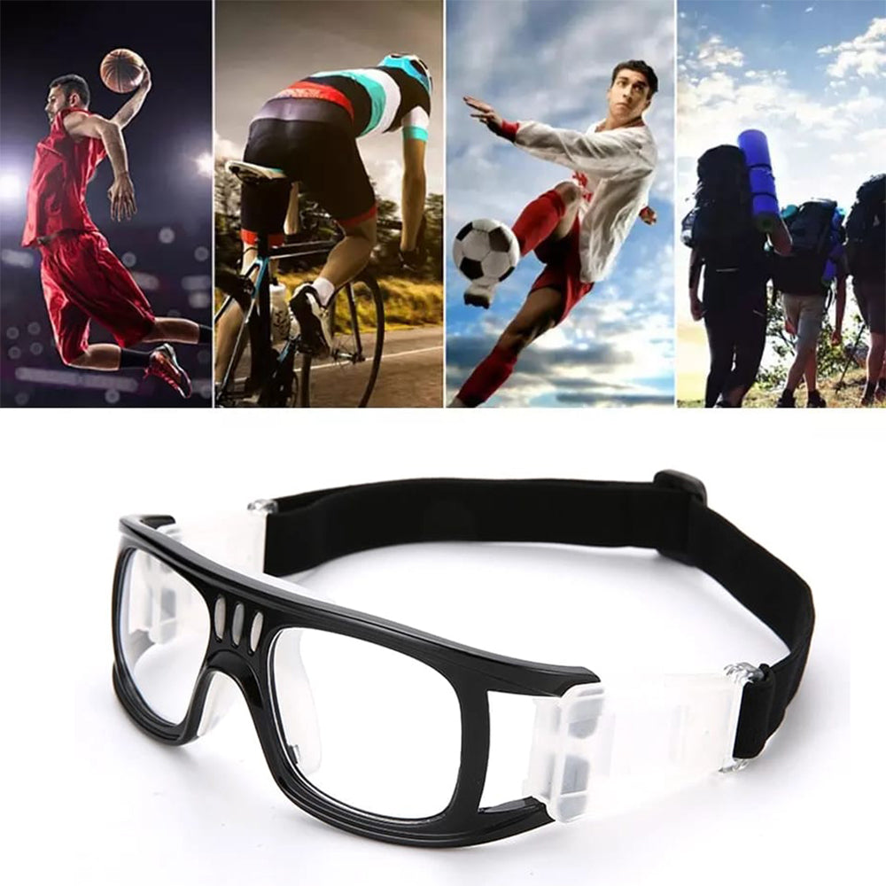 Marco Montura de Lentes para Deporte Anti-Impacto a Prueba de Golpes Baloncesto Fútbol Transparente Negro